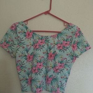 Divided Floral Midriff